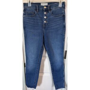 Everlane Womens Size 26 Straight Leg Button Fly Skinny Ankle Jeans